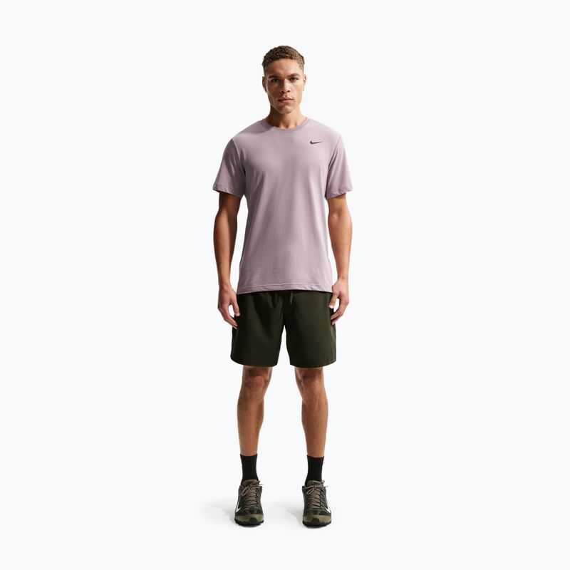 Men's T-shirt Nike Dri-Fit light violet ore/black 2
