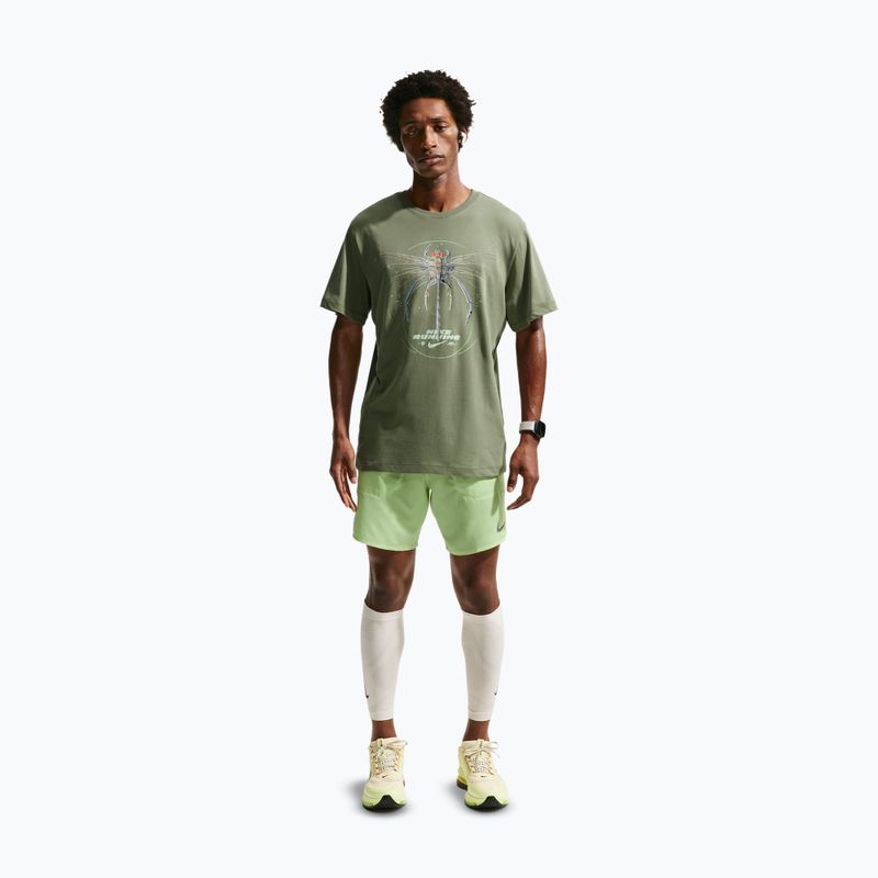 Men's running T-shirt Nike Dri-Fit Running silver sage 2