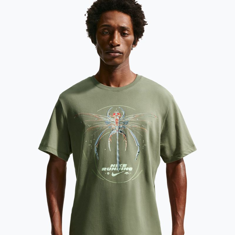 Men's running T-shirt Nike Dri-Fit Running silver sage 4