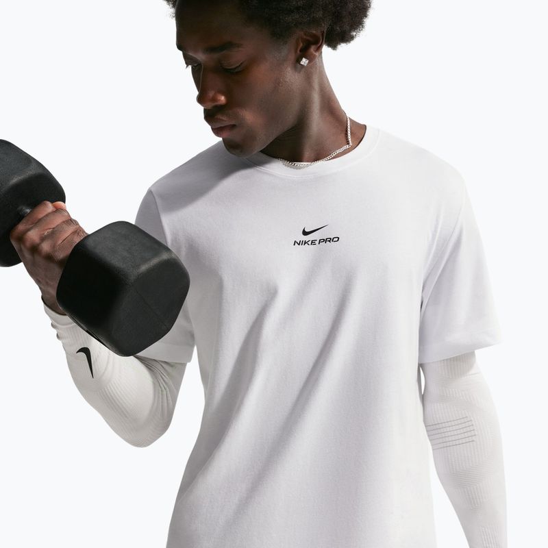 Men's training T-shirt Nike Pro Dri-Fit white/black 6