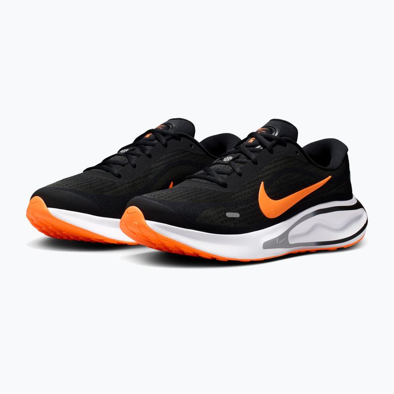 Men's running shoes Nike Journey Run black/anthracite/wolf grey/total orange 3