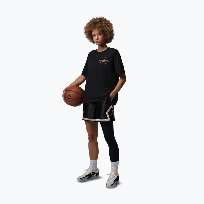 Women's basketball shorts Nike Jordan Sport Diamond 4" black/metallic gold 2