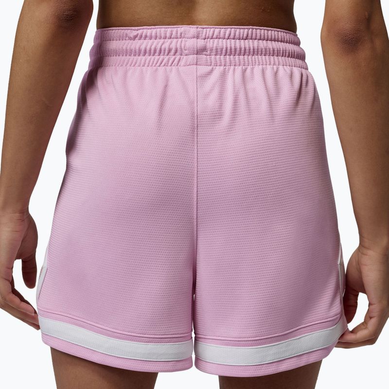 Women's basketball shorts  Jordan Sport Diamond 4" iced carmine/iced carmine/white/white 3