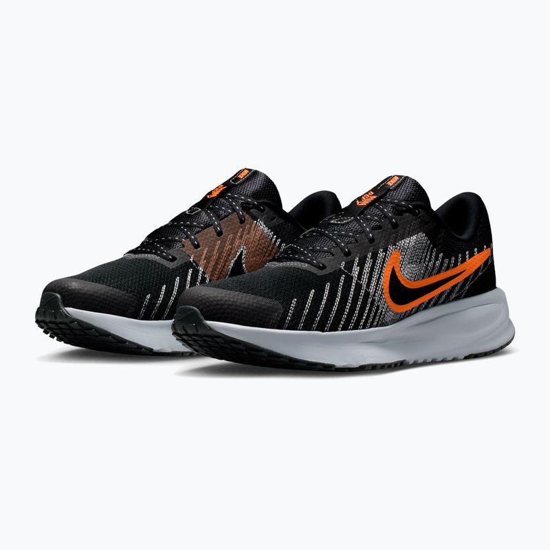 Men's running shoes Nike Run Defy black/wolf grey/total orange 3