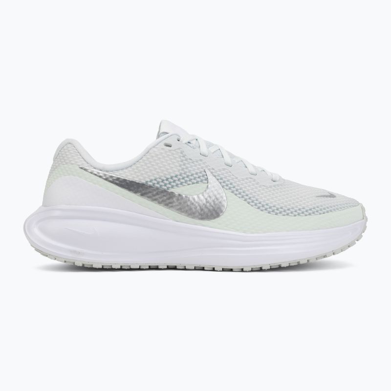 Women's running shoes Nike Revolution 8 off white/barely green/metallic silver 2
