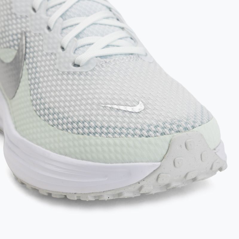 Women's running shoes Nike Revolution 8 off white/barely green/metallic silver 7