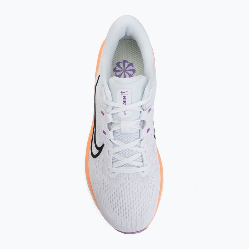 Women's running shoes Nike Quest 6 white/bright violet/light magenta/black 5