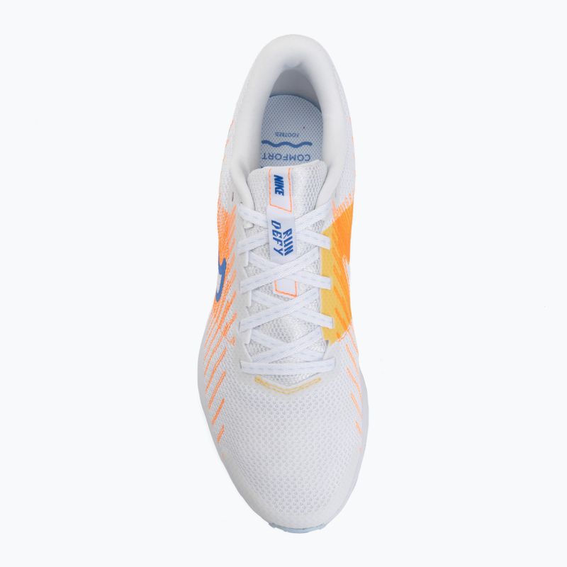 Men's running shoes Nike Run Defy white/topaz gold/blue crystal 5