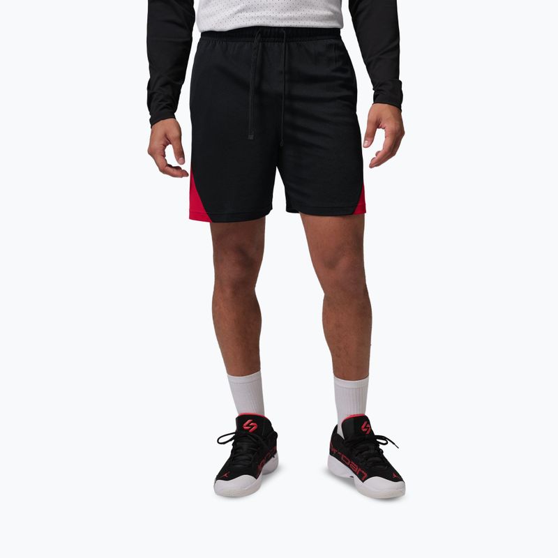 Men's basketball shorts Jordan Sport Dri-Fit black/gym red/white 4