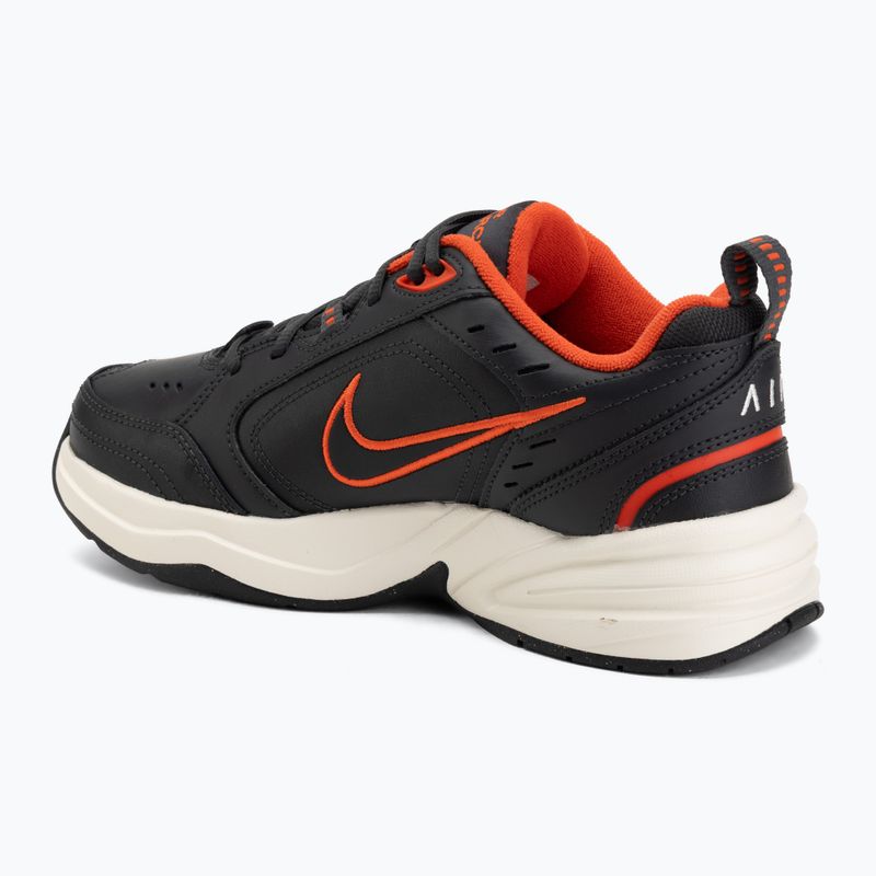Men's training shoes Nike Air Monarch IV dark smoke grey/picante red/black 3