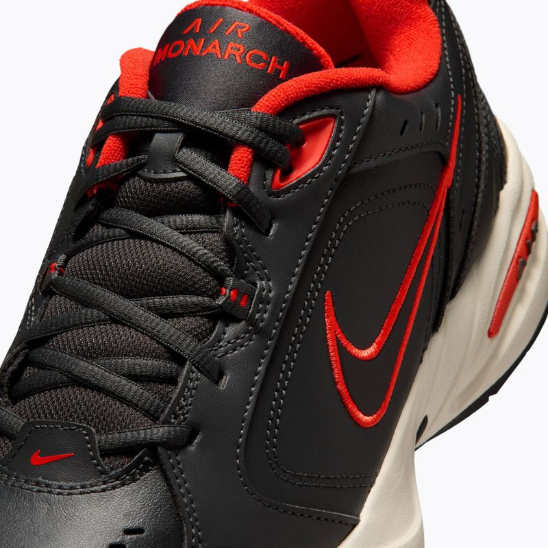 Men's training shoes Nike Air Monarch IV dark smoke grey/picante red/black 3