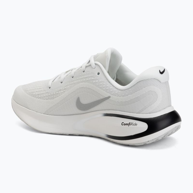 Men's running shoes Nike Journey Run summit white/black/white/metallic silver 3