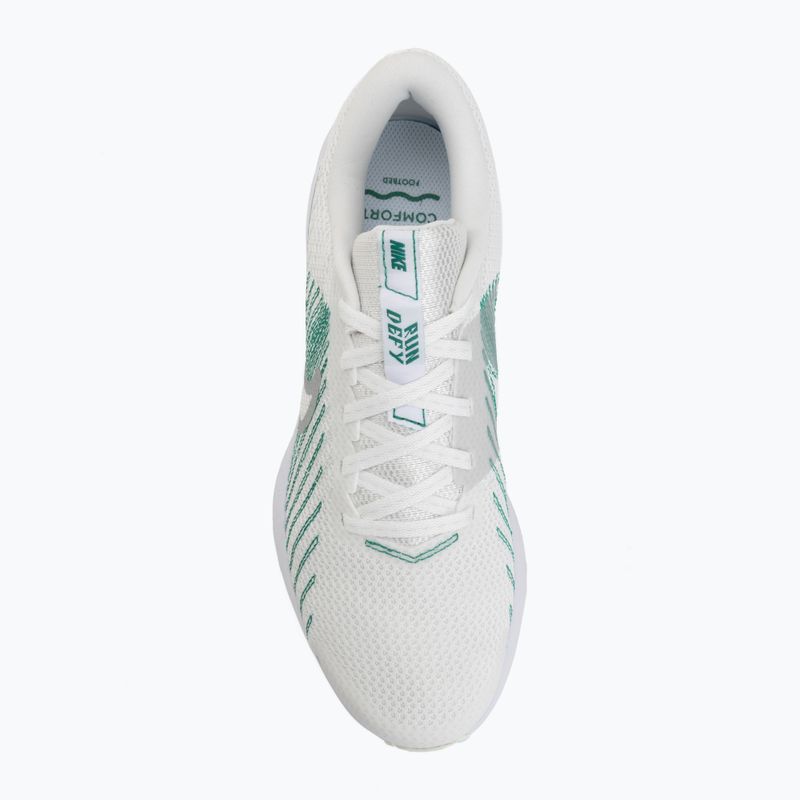 Women's running shoes Nike Run Defy summit white/white/metallic silver 5