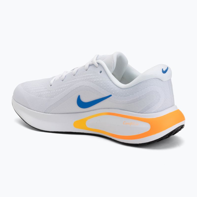 Men's running shoes Nike Journey Run white/total orange/blue crystal 3