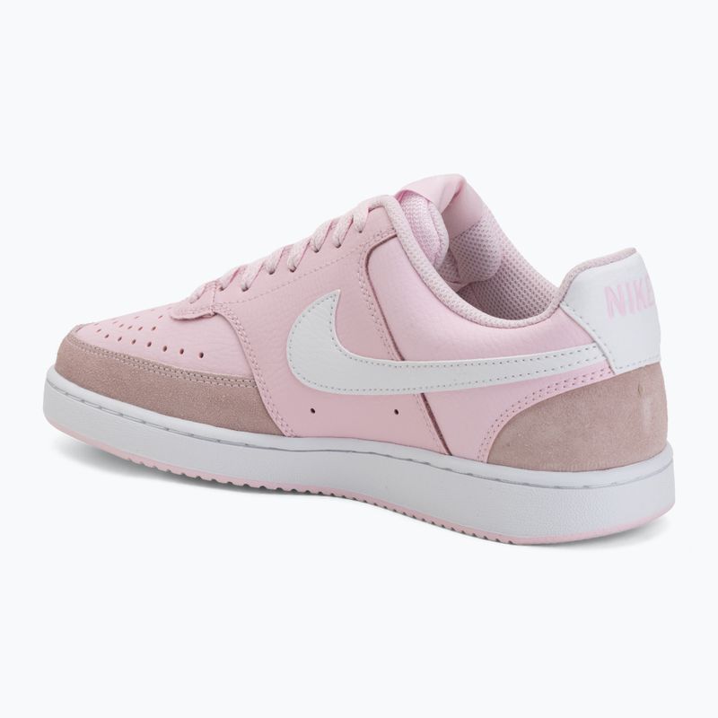 Women's shoes Nike Court Vision Low Suede pink foam/white 3