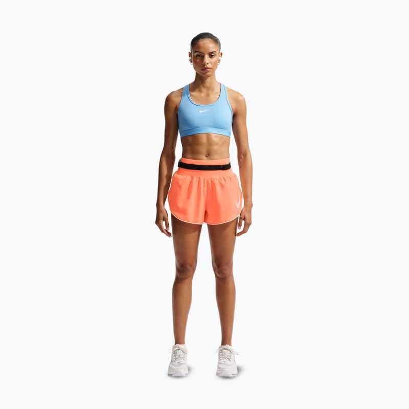 Women's running shorts Nike Tempo Swoosh Dri-Fit Mid-Rise Brief-Lined orange pulse/white 2