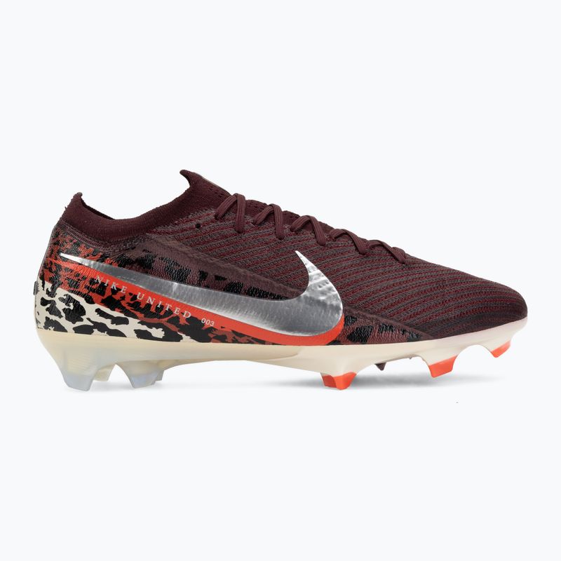 Men's football boots Nike United Vapor 16 Elite FG burgundy crush/university red/fossil/metal silver 2