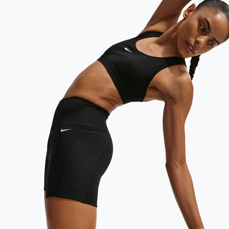 Women's shorts Nike One High Waisted Biker 5" black/black/white 5
