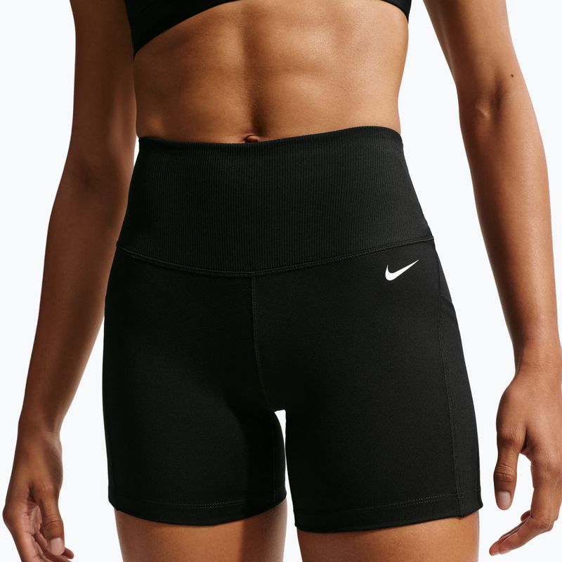 Women's shorts Nike One High Waisted Biker 5" black/black/white 6