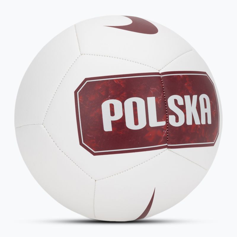 Football Nike Pitch Poland white size 5 2