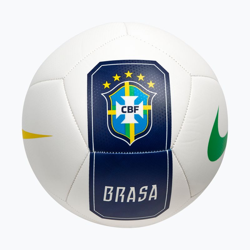Football Nike Pitch Brazil white size 5 2