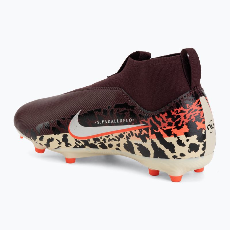 Children's football boots Nike United Jr. Mercurial Superfly 10 Academy MG burgundy crush/metallic silver 3