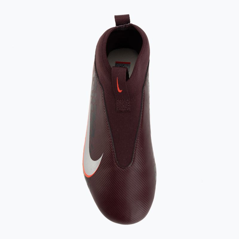 Children's football boots Nike United Jr. Mercurial Superfly 10 Academy MG burgundy crush/metallic silver 5