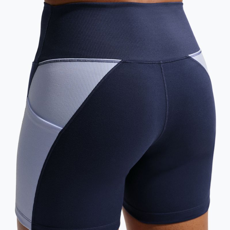 Women's shorts Nike One High Waisted Biker 5" midnight navy/hydrogen blue/white 6