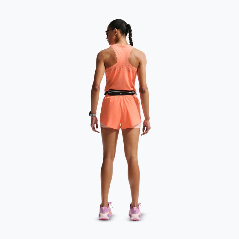 Women's running shorts Nike Swift Mid-Rise 2in1 orange pulse 3
