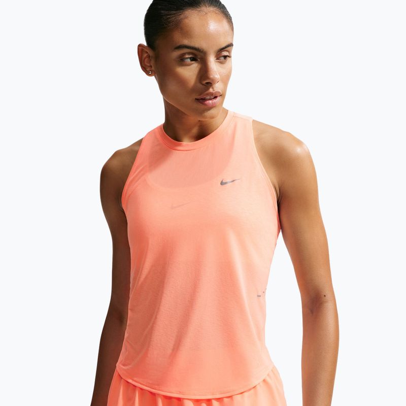 Women's running T-shirt Nike Swift Breathe Dri-Fit orange pulse/photon dust 4