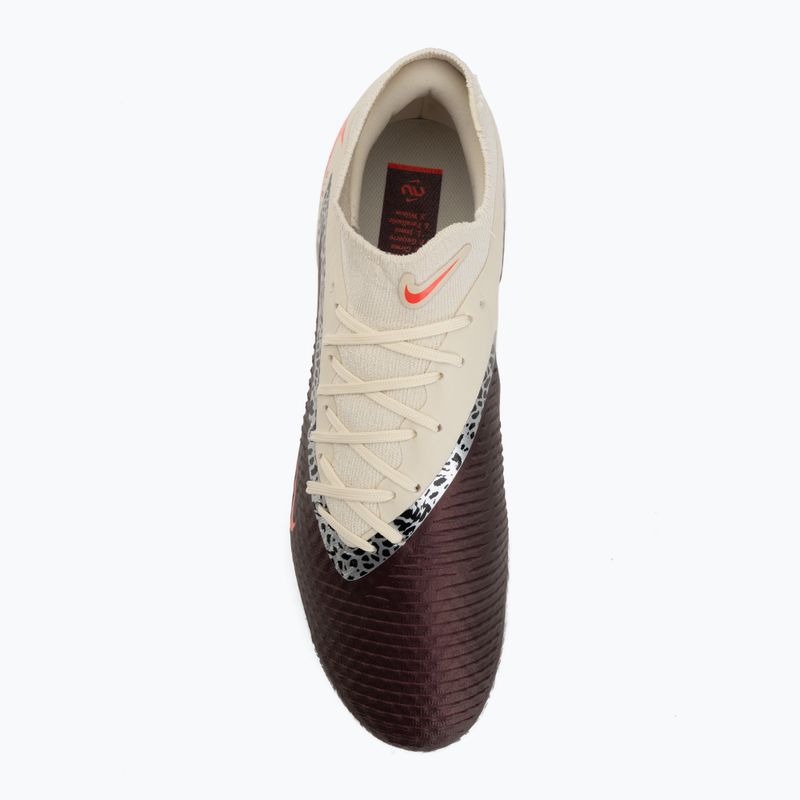 Men's football boots Nike United Phantom 6 High Academy MG burgundy crush/fossil/university red 5