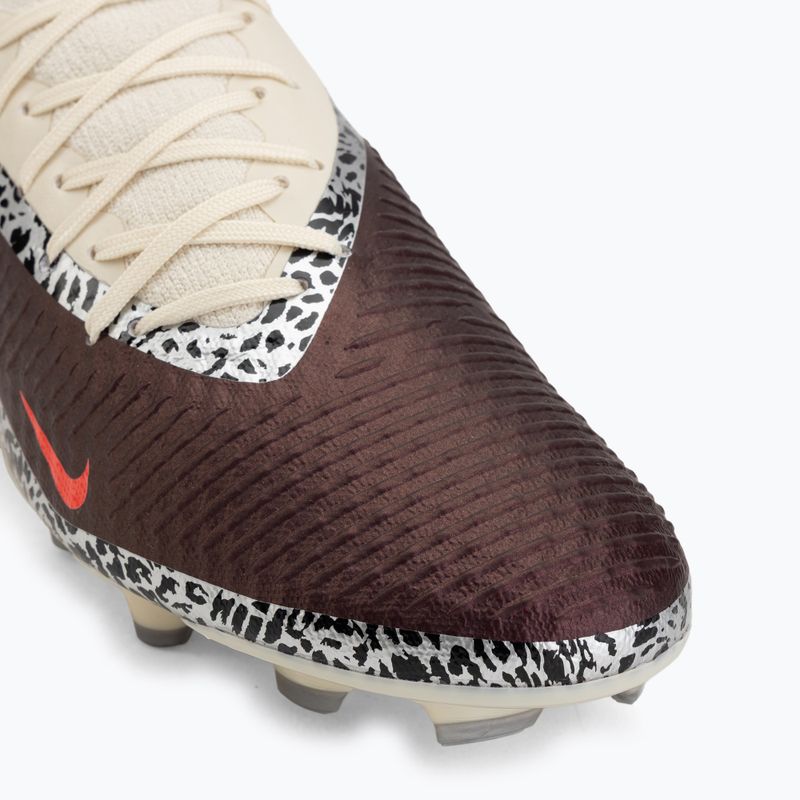 Men's football boots Nike United Phantom 6 High Academy MG burgundy crush/fossil/university red 7