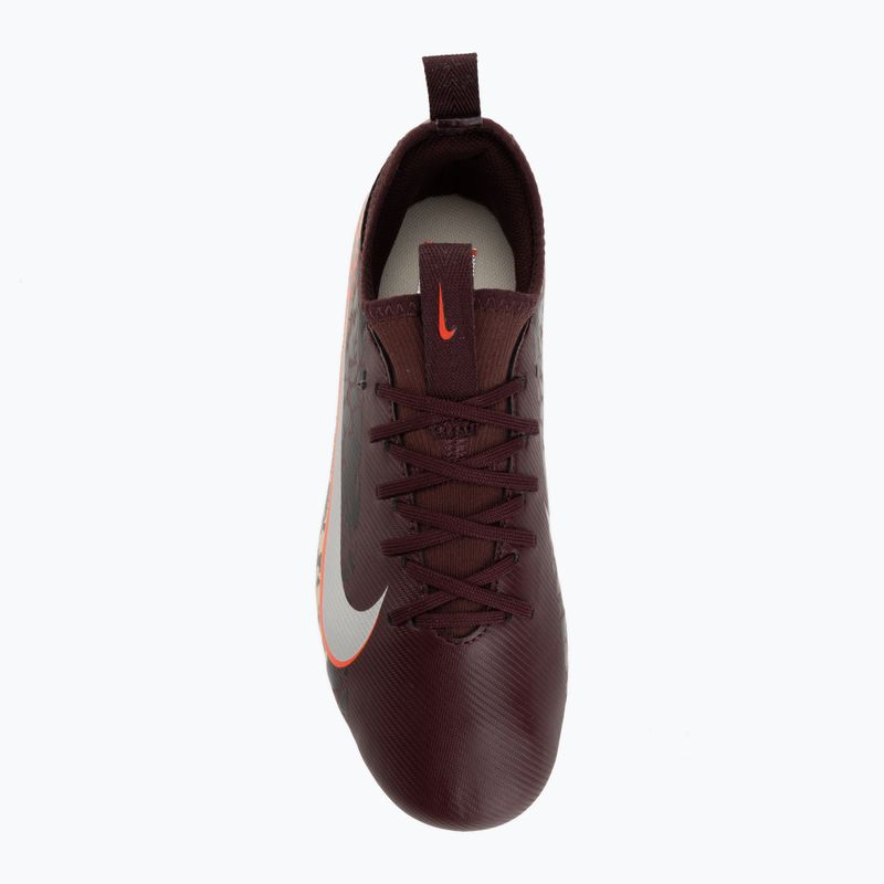 Children's football boots Nike United Jr. Mercurial Vapor 16 Academy MG burgundy crush/metallic silver 5