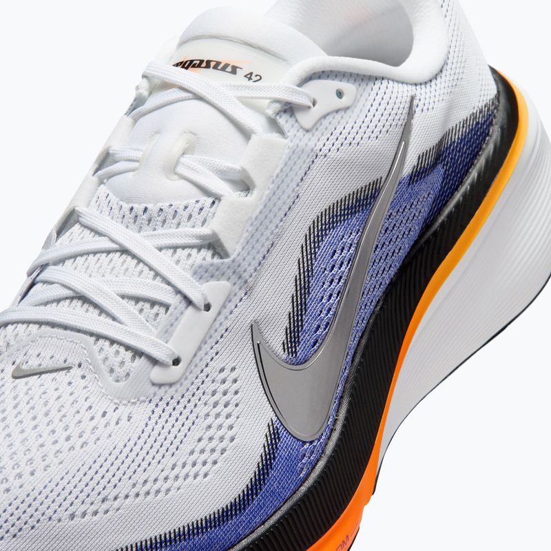 Men's running shoes Nike Pegasus 42 white/lapis/total orange/metallic silver 3