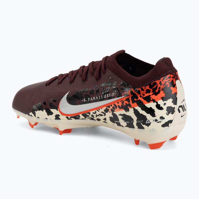 Children's football boots Nike United Jr. Mercurial Vapor 16 Pro FG burgundy crush/metallic silver 3