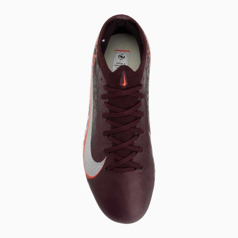 Children's football boots Nike United Jr. Mercurial Vapor 16 Pro FG burgundy crush/metallic silver 5