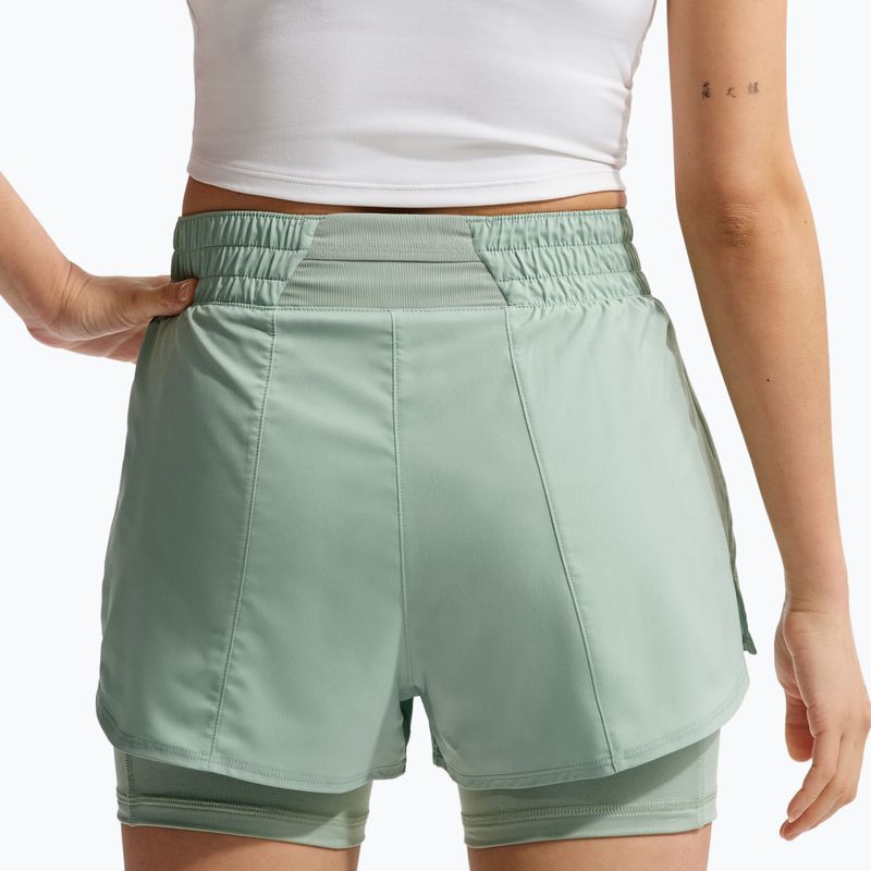 Women's shorts Nike One Dri-Fit High-Waisted 3" 2In1 steam/white 5