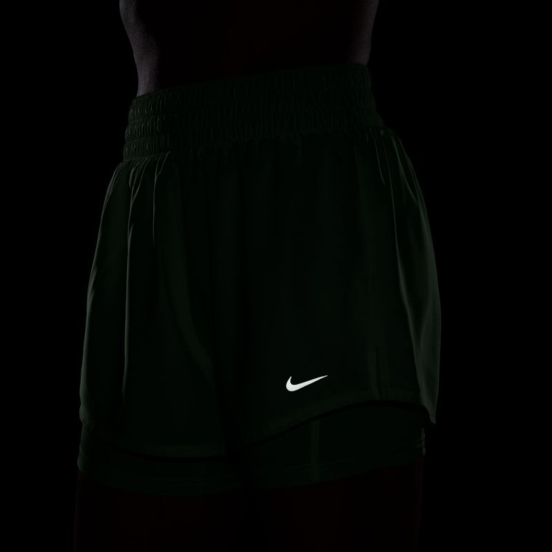 Women's shorts Nike One Dri-Fit High-Waisted 3" 2In1 steam/white 7
