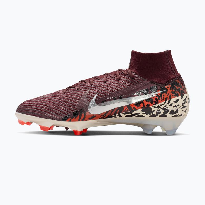 Men's football boots Nike United Superfly 10 Elite burgundy crush/university red/fossil/metal silver 2