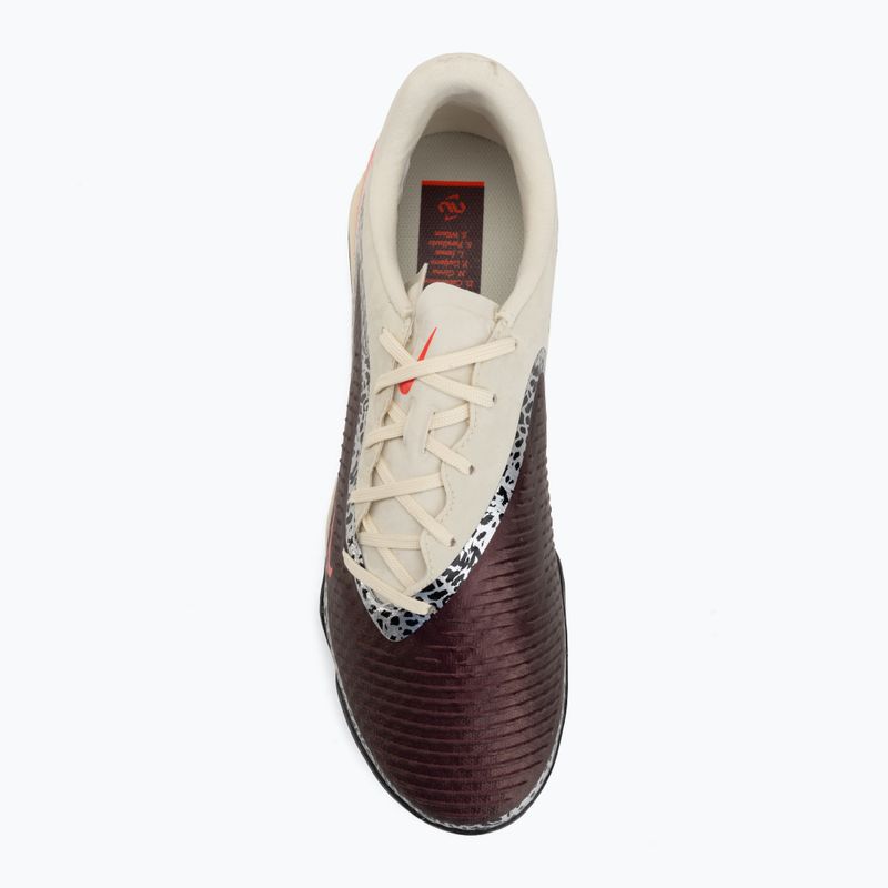 Men's football boots Nike United Phantom 6 Low Academy TF burgundy crush/fossil/university red 5