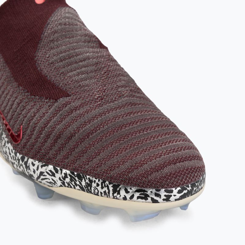 Men's football boots Nike United Phantom 6 High Elite FG burgundy crush/fossil/university red 7