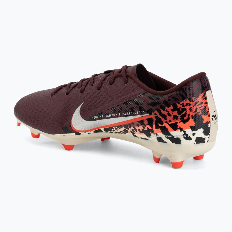 Men's football boots Nike United Mercurial Vapor 16 Academy MG burgundy crush/metallic silver 3