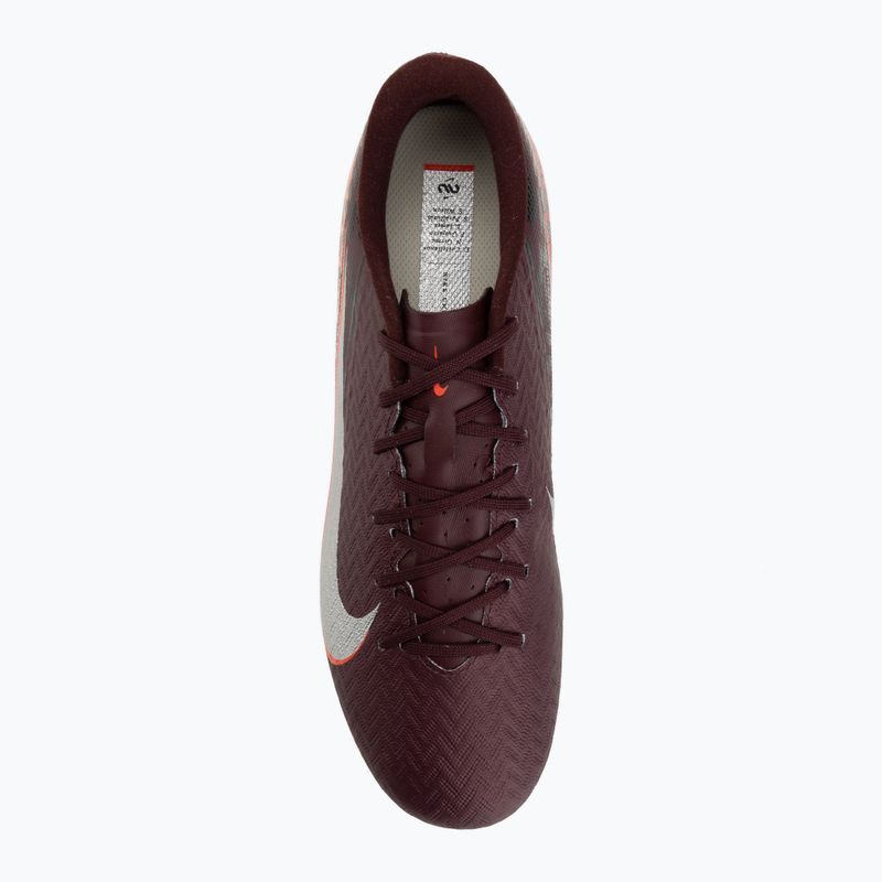 Men's football boots Nike United Mercurial Vapor 16 Academy MG burgundy crush/metallic silver 5