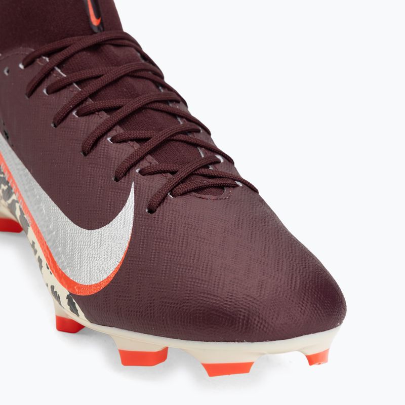 Men's football boots Nike United Mercurial Superfly 10 Academy MG burgundy crush/metallic silver 7