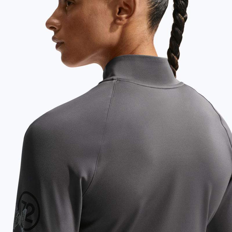 Women's running sweatshirt Nike Swift Dri-Fit Full Zip Mid-Layer medium ash 4
