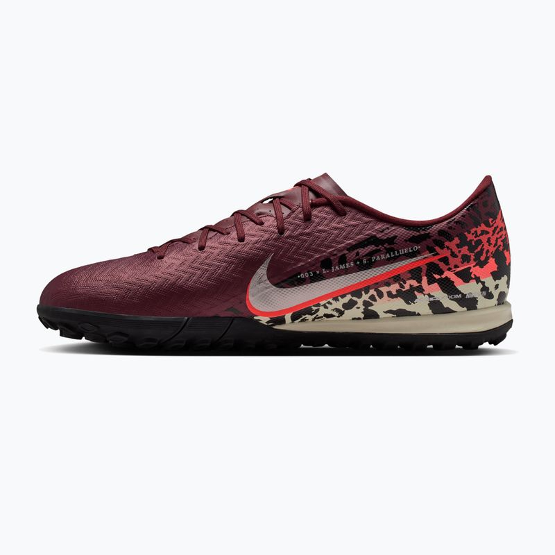 Men's football boots Nike United Mercurial Vapor 16 Academy TF burgundy crush/metallic silver 2