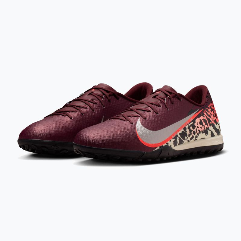 Men's football boots Nike United Mercurial Vapor 16 Academy TF burgundy crush/metallic silver 3