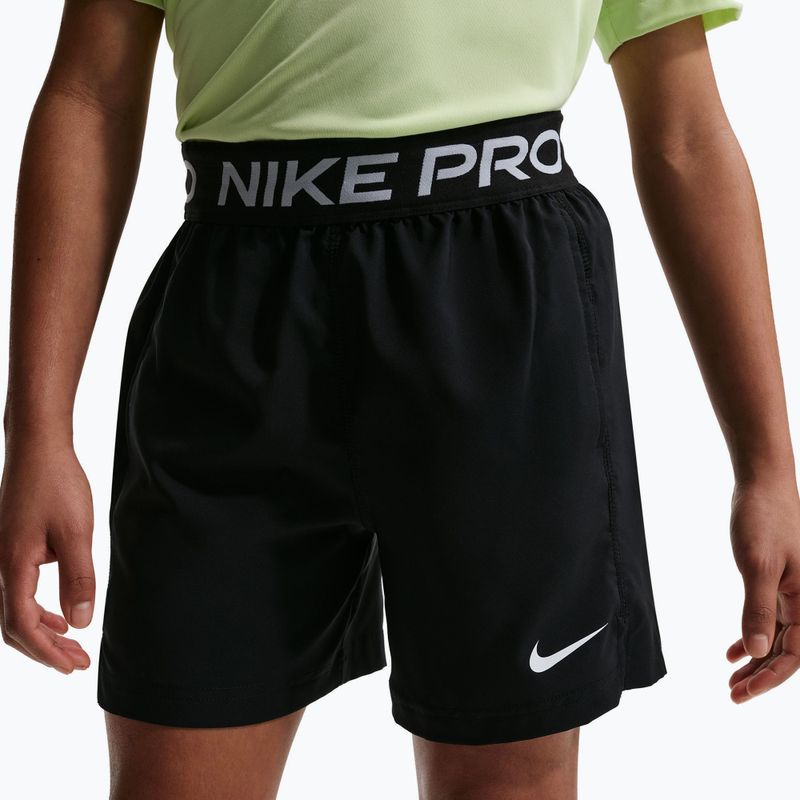 Children's shorts Nike Pro Dri-Fit black/white 5