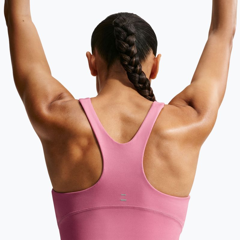 Men's running T-shirt Nike Tempo Medium Support Cropped Sports Bra peony 4