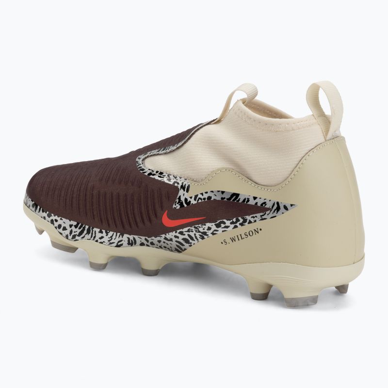 Children's football boots Nike United Jr. Phantom 6 High Academy MG burgundy crush/fossil/university red 3